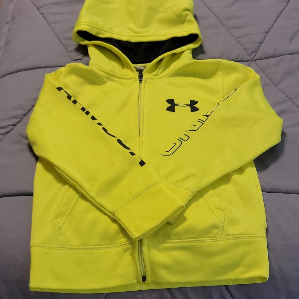 Under Armour Kids Neon Yellow Hoodie